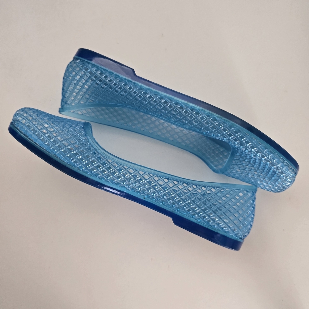 Jeffrey Campbell Suni Jelly Flats Blue Size 7 - Picture 5 of 10